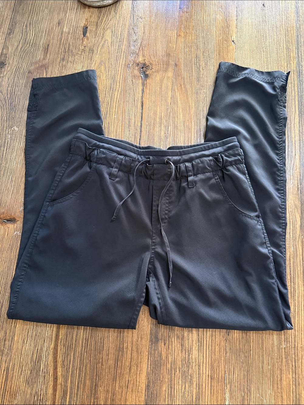 koi tech Black Drawstring scrub Pants for Women